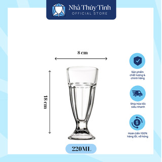 LY THUỶ TINH SINH TỐ | NƯỚC ÉP | DÙNG CHO QUÁN CÀ PHÊ...| MSP BQL024  Dung tích 325ml