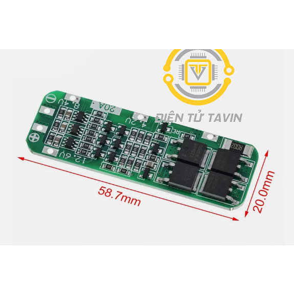 Mạch sạc và bảo vệ pin 3S 20A