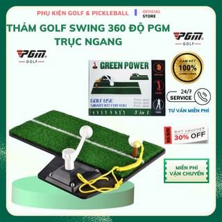 THẢM TẬP SWING GOLF PGM CHÍNH HÃNG HL001-4 TRỤC NGANG – GIỮ BÓNG 3 TRONG 1