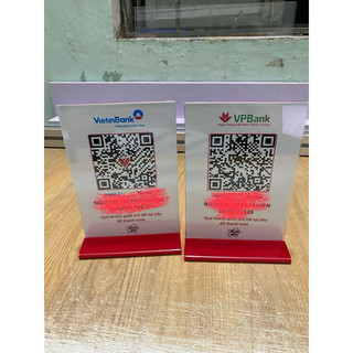 Menu Mã QR CODE để bàn mica, bền đẹp, in mực dầu hạn chế phai màu