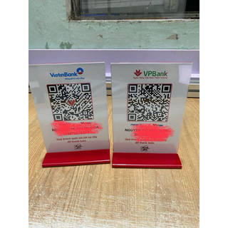 Menu Mã QR CODE để bàn mica, bền đẹp, in mực dầu hạn chế phai màu