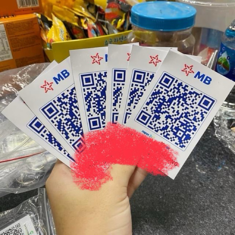 4 Miếng Decan QR Code Thanh Toán Dán Ốp Điện Thoại, Bàn Thu Ngân , bóc dán tiện lợi