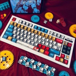  Set Keycap PBT Game Boy Comic Cherry profile nút bàn phím cơ phù hợp nhiều layout cơ bản 