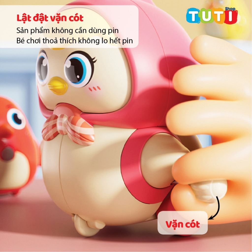 Đồ chơi vặn cót gà nối đuôi, capybara nối đuôi nhau siêu vui nhộn giải trí, kích thích bé tập bò