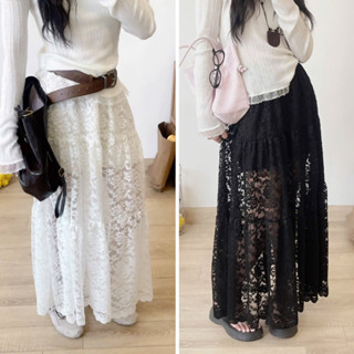   NEW SẴN  Chân váy midi ren hoa ullzang 3 tầng xuyên thấu lót ngắn đi biển đi du lịch Rose Dress 