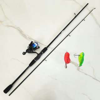   Combo học sinh  Bộ câu lure máy đứng tập câu giá học sinh đầy đủ phụ kiện cần + máy cuốn dây sẵn + mồi super + cá sắt 