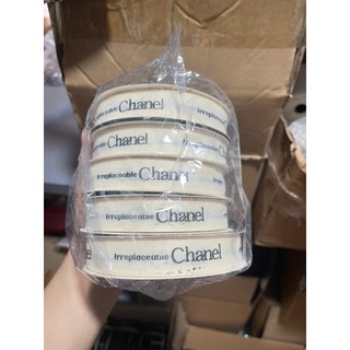 Ruy băng chữ ép nhũ - CHANEL- 2.5cm, 1 cuộn