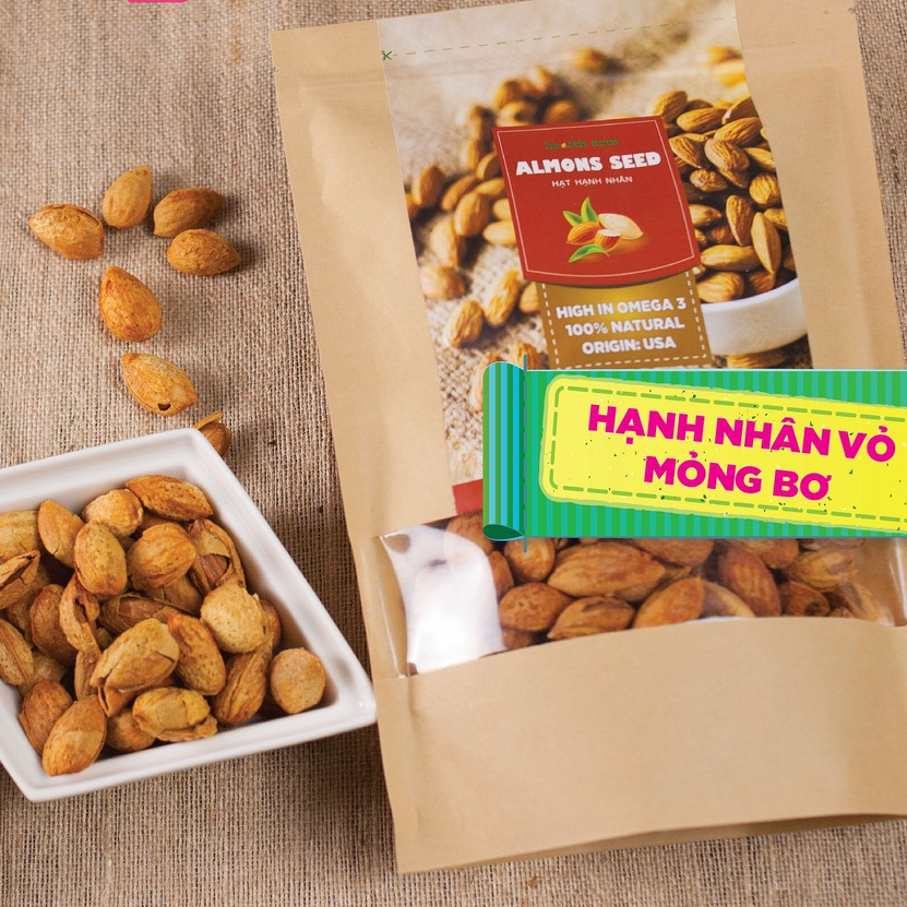 hạnh nhân vỏ mỏng sấy bơ