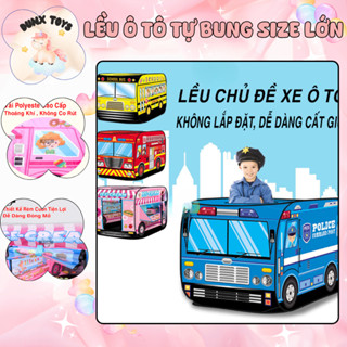 Đồ Chơi nhà Lều Tự Bung hình Ô Tô cho bé