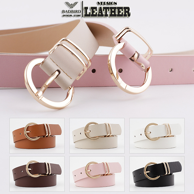 [Tặng Đục Lỗ] Thắt Lưng Da Nữ khóa tròn thời trang da PU cao cấp BADBIRD-Tự hào thương hiệu Việt