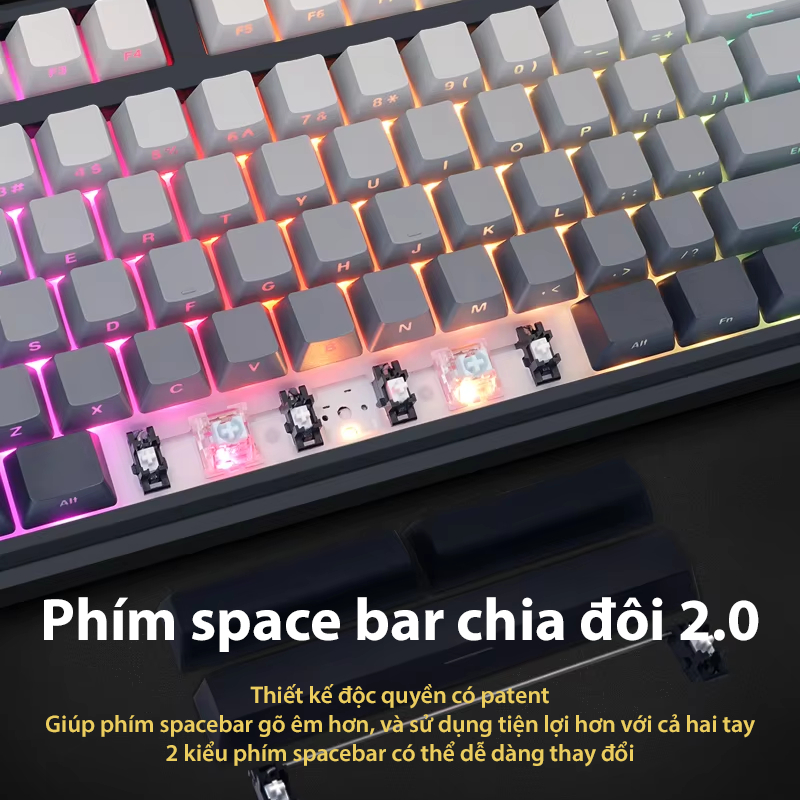 SKYLOONG GK104Pro - Màn hình WIFI3.0- Bàn phím cơ full size - 2 Màn hình + 3 núm - Pin 8000 mAh | BigBuy360 - bigbuy360.vn