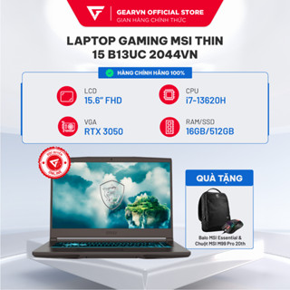 Laptop gaming MSI Thin 15 B13UC 2044VN i7-13620H| 3050| 15.6" FHD