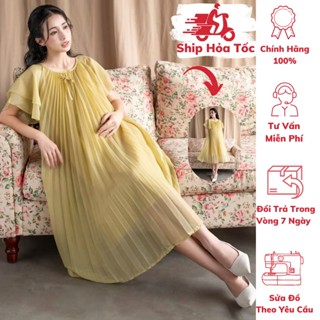    GIÁ MỞ BÁN     40kg - 85kg   Đầm Bầu  Suông  Voan Ly Điệu Cổ Nơ  Form Dễ Mặc  Siêu Mát  MCN 