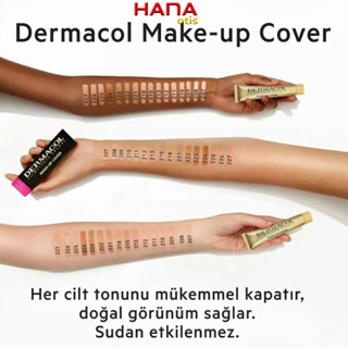 ( Auth 223) Kem Nền, kem che khuyết điểm màu tối Dermacol makeup, Che Phủ Lỗ Chân Lông Kiểm Soát Dầu Chống Thấm Nước 30g