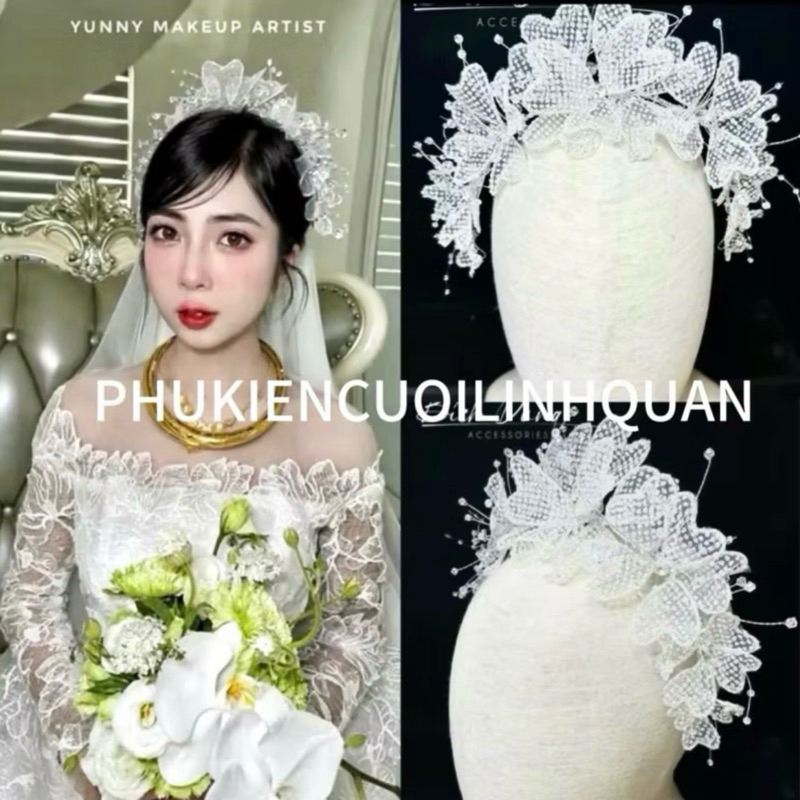 Bờm cài tóc cô dâu mã L003 | PHUKIENCUOILINHQUAN