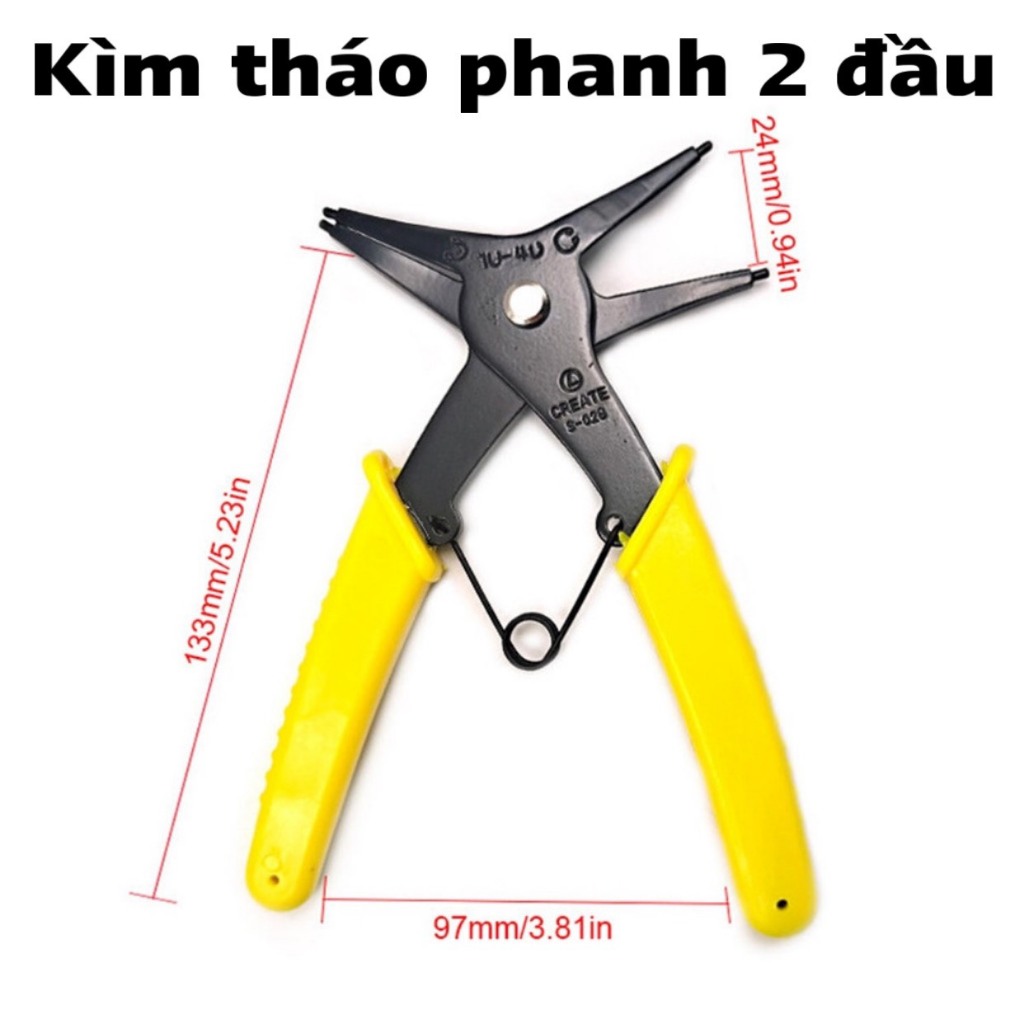 Kìm Gắp Phanh 2 Đầu Đa Năng Ra-Vào