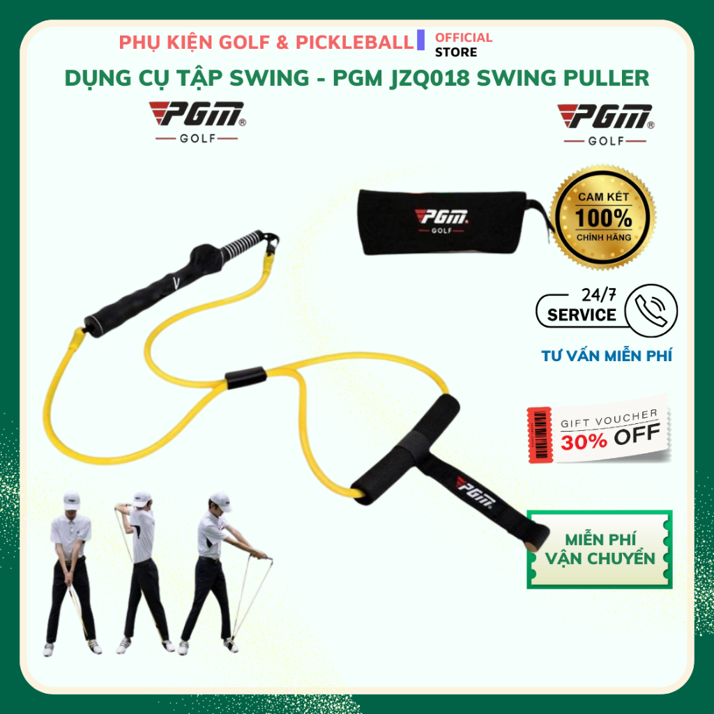 DỤNG CỤ TẬP SWING - PGM JZQ018 SWING PULLER. DÂY TẬP SWING, DÂY CAO SU TẬP SWING.