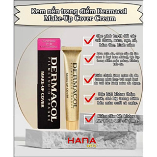 ( Auth 212) Kem Nền Che Khuyết Điểm DERMACOL - Che Hình Xăm Che Mụn 30g spf 30