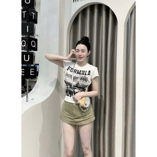 Áo thun nữ cổ tròn dập nổi ôm body siêu hot, size sml