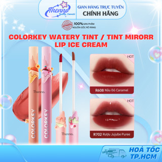  Son Kem Tint Bóng Colorkey Watery Tint   Tint Mirorr IP Ice Cream Ngọt Ngào Thời Thượng 1.7g 