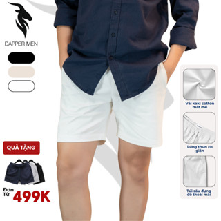  Quần Lửng Nam Kaki Màu Đen Nâu Quần Short Nam Tập Gym Chạy Bộ Dapper Men QDTO1500 