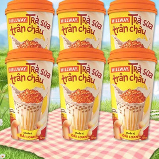 COMBO 10 Ly Trà Sữa Trân Châu Hillway sz L 70gr (1 gói trà, 1 gói trân châu)