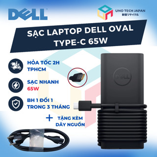 Sạc Laptop Dell Type C 65W 19.5V-3.34A – Kèm Dây Nguồn Dell Vostro Inspiron Chromebook Latitude Precision XPS