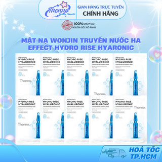  Combo 10 Mặt Nạ Truyền HA Cấp Ẩm Chuyên Sâu WonJin Effect Hydro Rise Hyaluronic Mask 30gx10 Hàn Quốc 