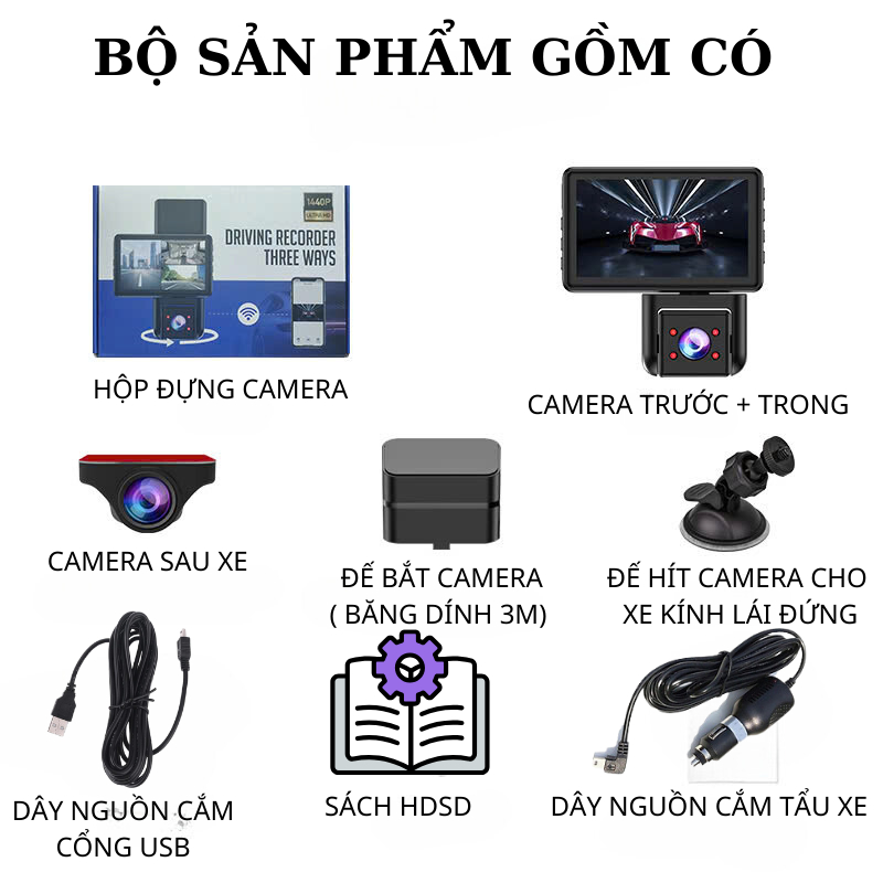 Camera Hành Trình Ô Tô MICAR A7 PRO, Cam Hành Trình Ô Tô Ghi Hình Trước Trong Sau Xe Phân Giải 2K, Camera Hành Trình Vip | BigBuy360 - bigbuy360.vn