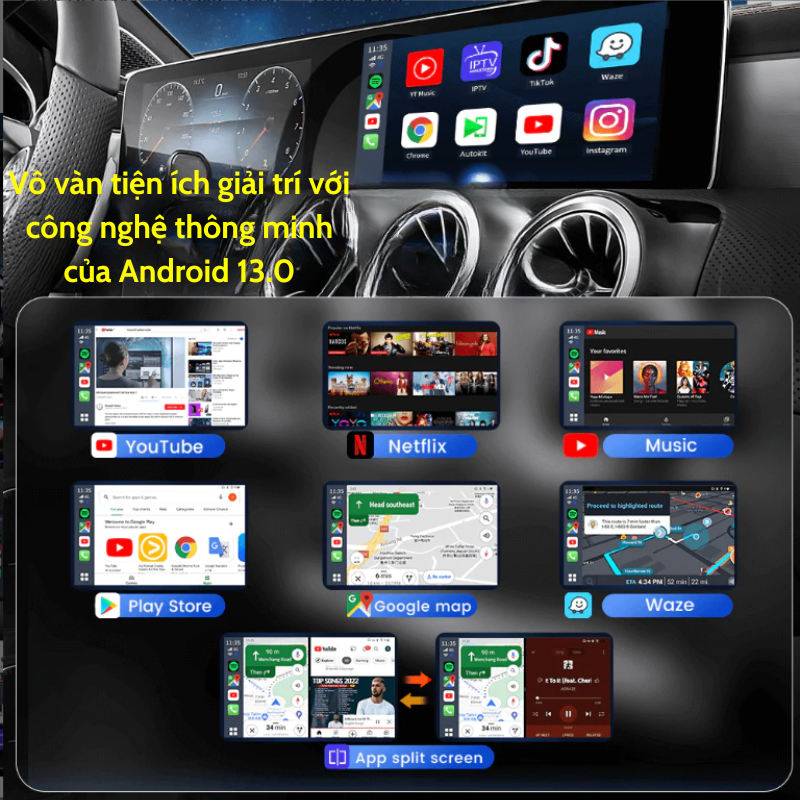 Android Box Ô Tô Xiaomi MICAR BOX, Bộ Chuyển Đổi Màn Hình Zin Của Xe Ô Tô Sang Màn Hình Android Ô Tô, Android Ô Tô BH12T | BigBuy360 - bigbuy360.vn