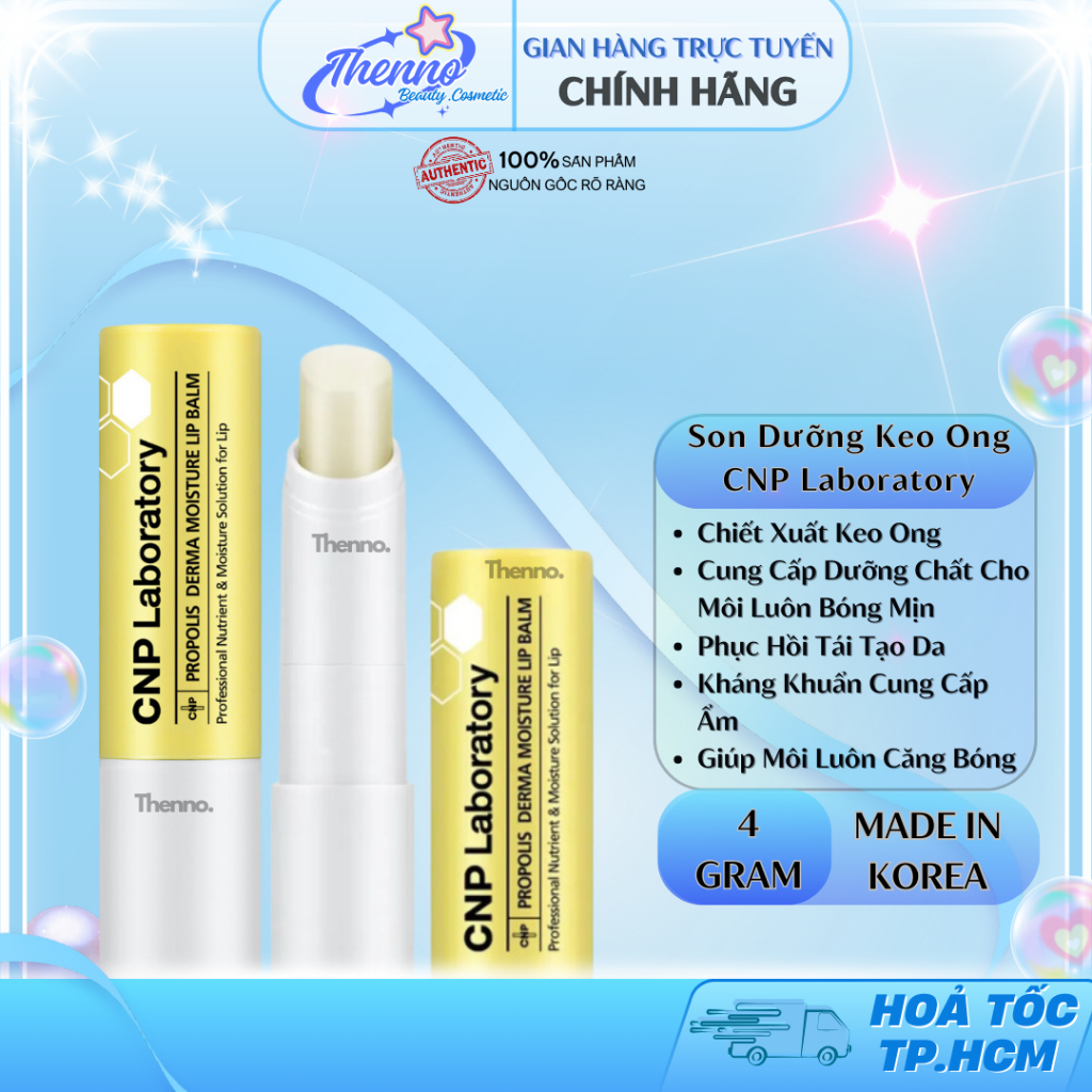 Son Dưỡng Môi Keo Ong CNP Laboratory Propolis Derma Moisture Lip Balm 4g Hàn Quốc