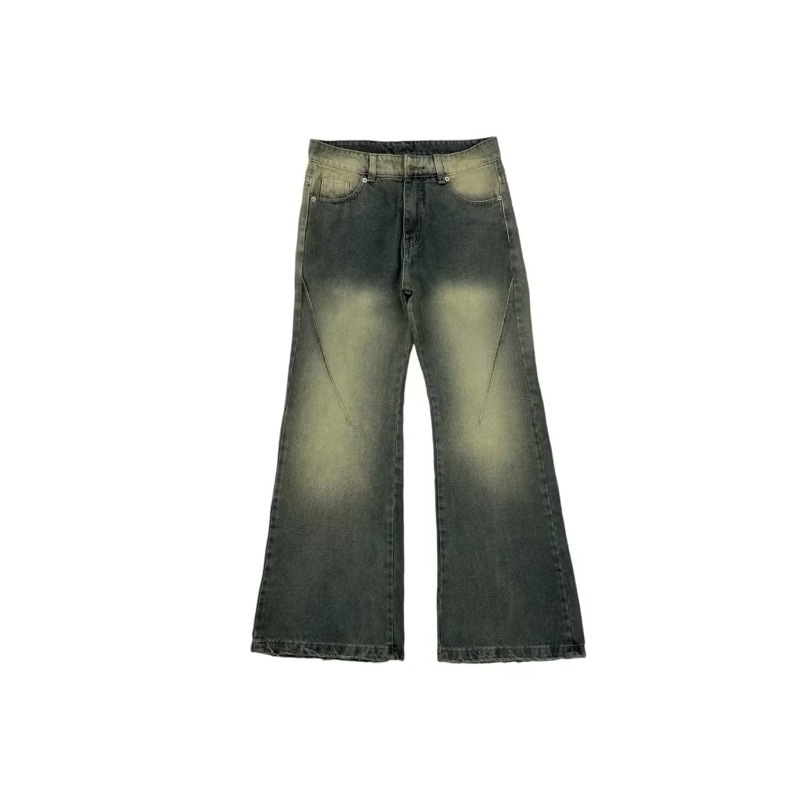 GRIND FLARED JEANS - Quând baggy jeans ống loe wash form unisex 1756