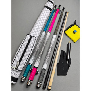 Cơ bida lỗ KT Pro 2, tay da kỳ đà, ren Radial cao cấp ( tặng kèm nối chuôi)