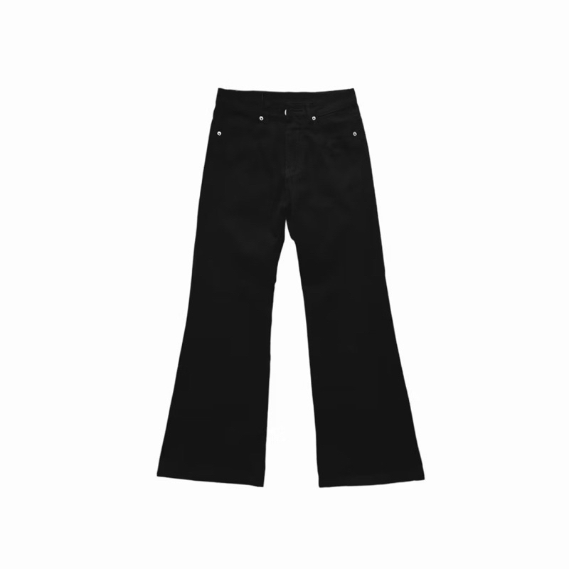 BLACK FLARED JEANS - Quần baggy jeans ống loe đen trơn form unisex 1838