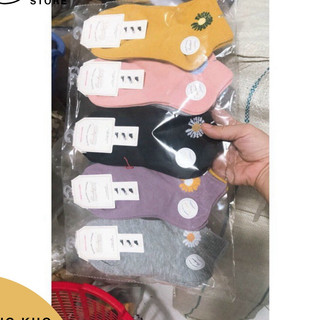 Set 10 Đôi Tất Hoa Cúc Loại Đẹp Dày Dặn