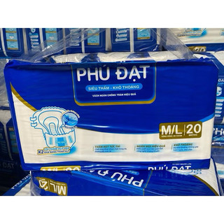 Bỉm dán người lớn  Phú Đạt /Kazan 10 gói (100 miếng )Size M/L- XL. Siêu tiết kiệm