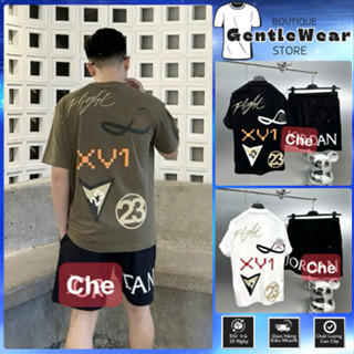 Bộ quần áo cộc tay mùa hè cotton thoáng mát co dãn-bộ hè nam cổ tròn đủ 3 màu hot 2025