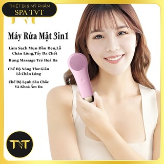 MÁY RỬA MẶT VÀ ĐẨY TINH CHẤT, MÁY 3IN1 LÀM NÂNG CƠ, SĂN CHẮC DA MẶT