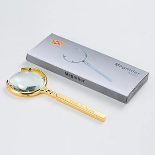 Kính lúp cầm tay 8x, thấu kính acrylic, gọng kim loại, quan sát sắc nét, đa năng