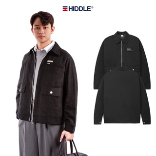  Áo khoác nam kaki hàng hiệu cao cấp HIDDLE nhiều size màu đen 2 lớp sang trọng | H9-AK4 