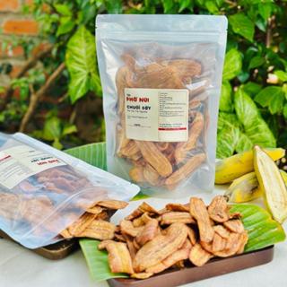  1 Kg  4 túi 250gr  Chuối Sấy Mộc Không Đường - Tiệm Phố Núi 