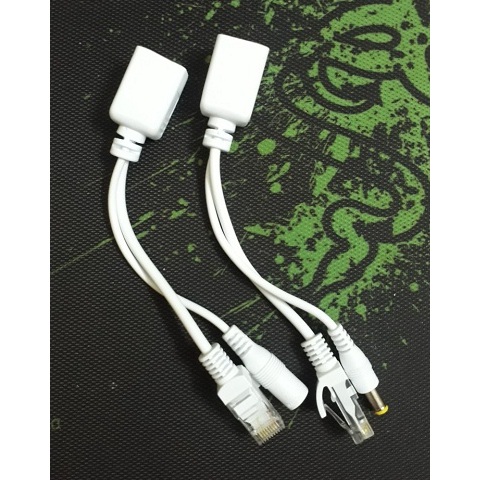 Jack IP bộ 2 cáp truyền tín hiệu cho camera IP