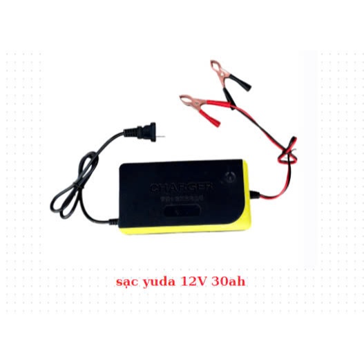 Bộ sạc (nạp) ắc quy tự động YUDA 3A 12V/ sạc cho bình 12V từ 1ah đến 30Ah
