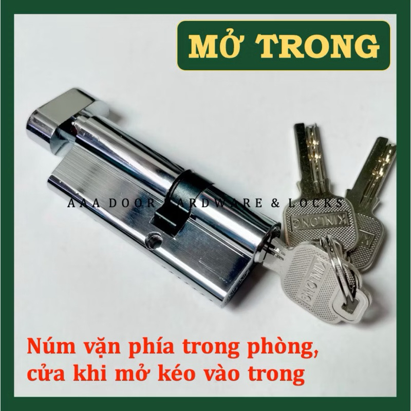LÕI KHOÁ KINLONG DÀI 77mm - Tim khoá KinLong dùng cho khoá KinLong đơn/đa điểm cửa nhôm XINGFA
