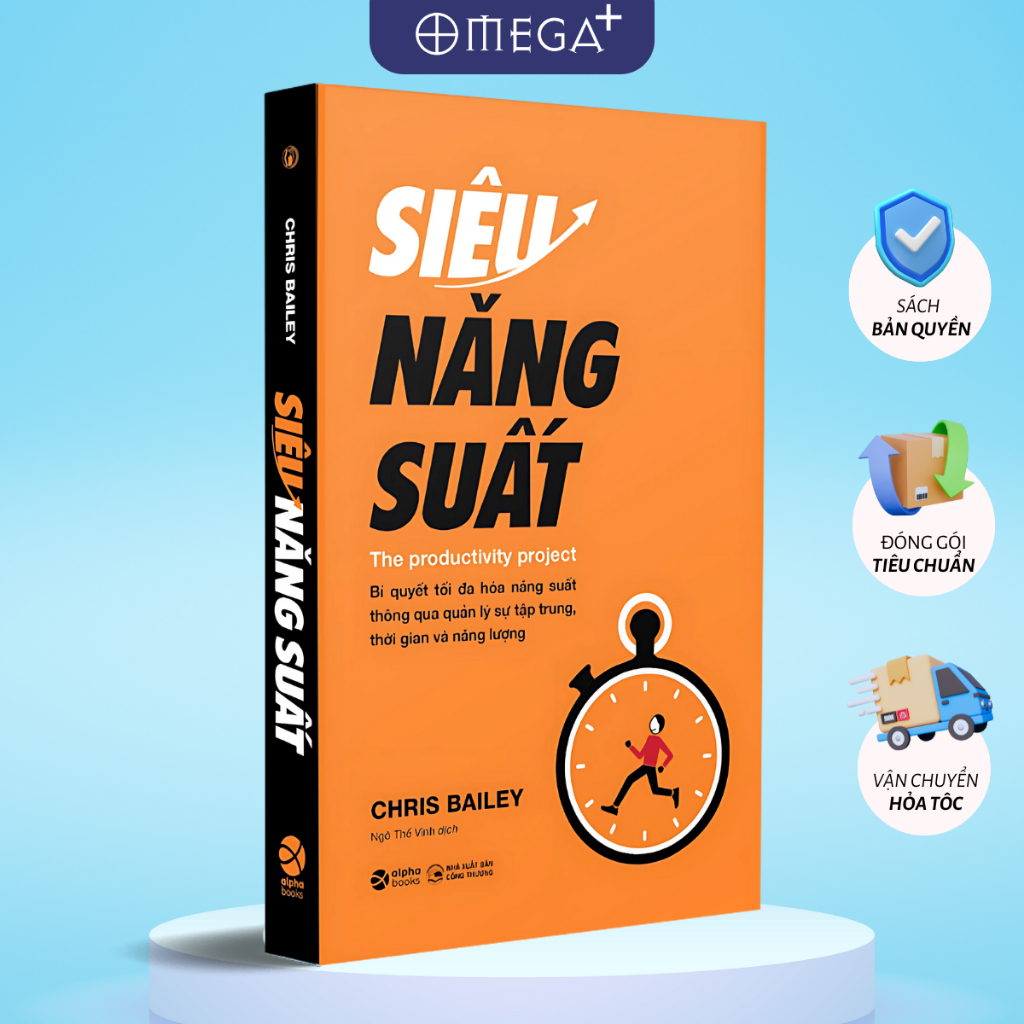 Sách Siêu Năng Suất: The Productivity Project - Bí Quyết Tối Đa Hóa Năng Suất (Alpha Books)