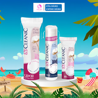 Bông Tẩy Trang CLEANIC 100% Cotton Tự Nhiên