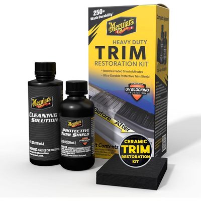 Meguiar's Bộ sản phẩm phục hồi, ngừa bạc màu nhựa ngoài xe - Heavy Duty Kit Trim Restorer, G250100