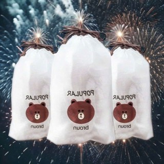 5 Túi 500 màng bọc thực phẩm chất liệu PE co dãn có chun siêu dai, Túi gấu bọc đồ ăn.