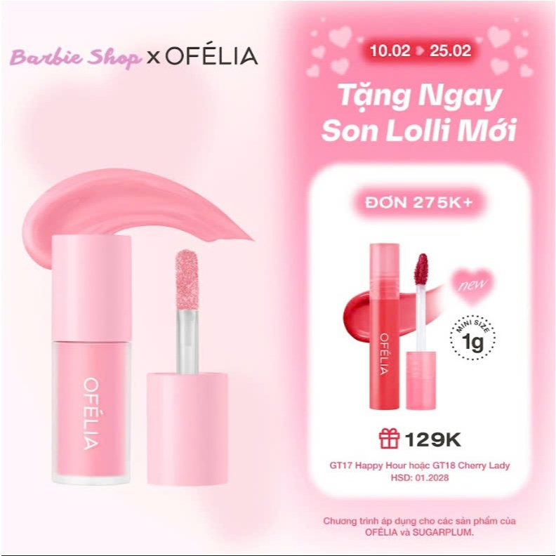 Má Hồng Dạng Kem OFÉLIA Lolli Liquid Blush 4.3g | BigBuy360 - bigbuy360.vn