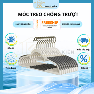 Bộ 50 Móc treo quần áo chống trượt xoay 360 đa năng, Móc áo nhựa dẻo bền bỉ chịu được vật nặng (Giao màu ngẫu nhiên)